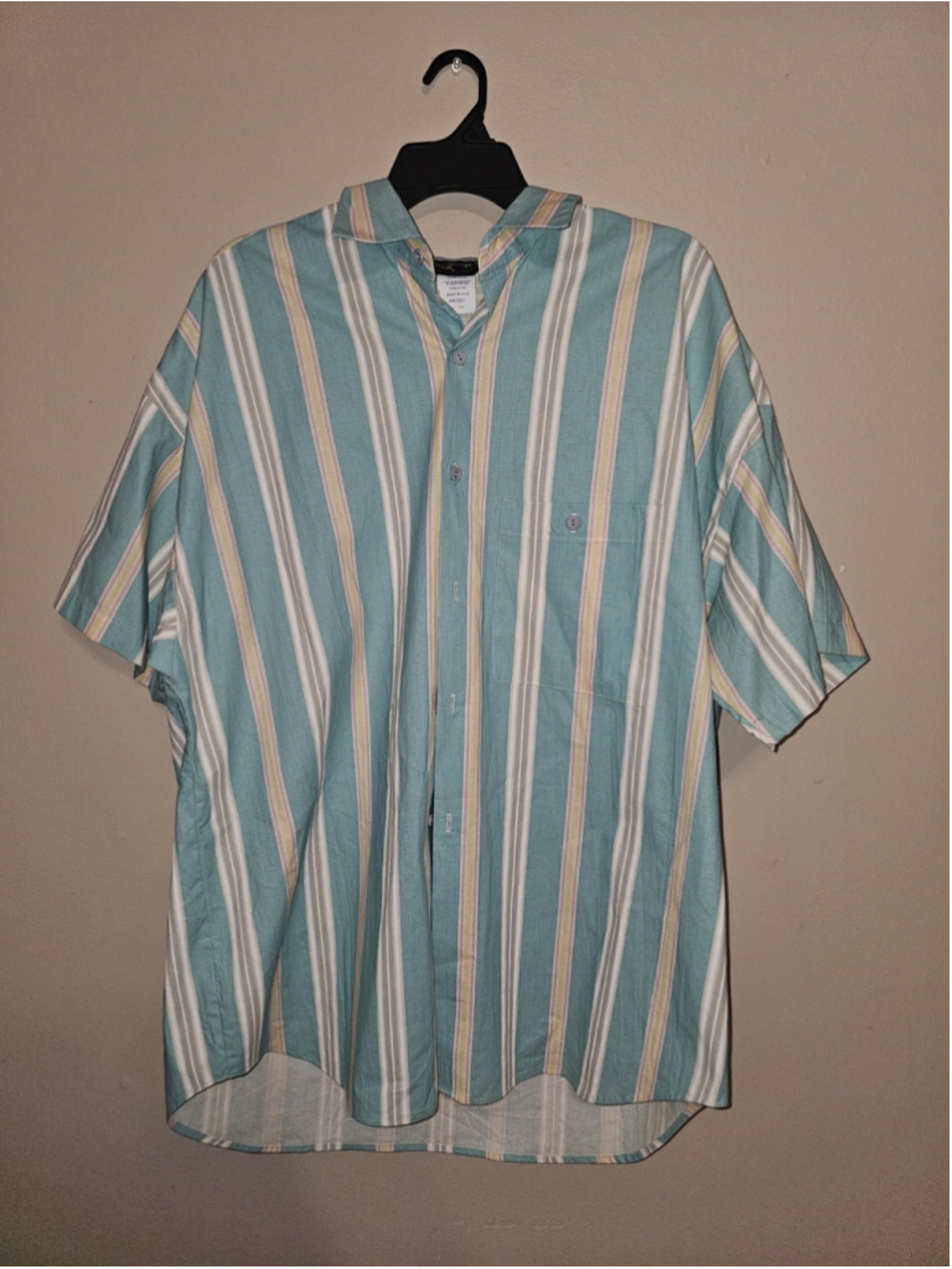 Vintage Platinum by Dorothy Schoelen Striped Button Shirt Women's XL Made in USA